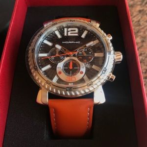 Morphic M89 Chronographic Watch Leather Band